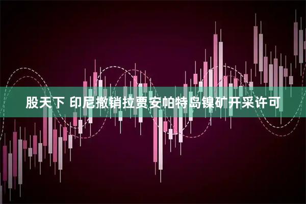 股天下 印尼撤销拉贾安帕特岛镍矿开采许可