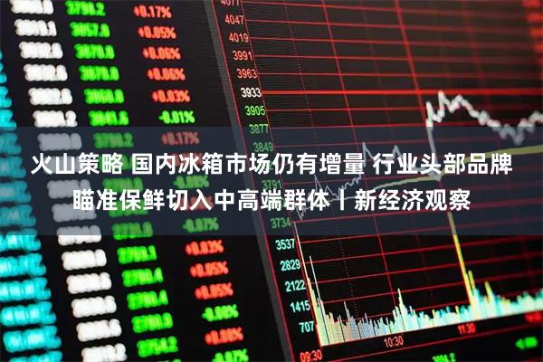 火山策略 国内冰箱市场仍有增量 行业头部品牌瞄准保鲜切入中高端群体丨新经济观察