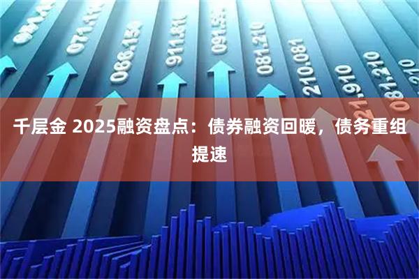 千层金 2025融资盘点：债券融资回暖，债务重组提速